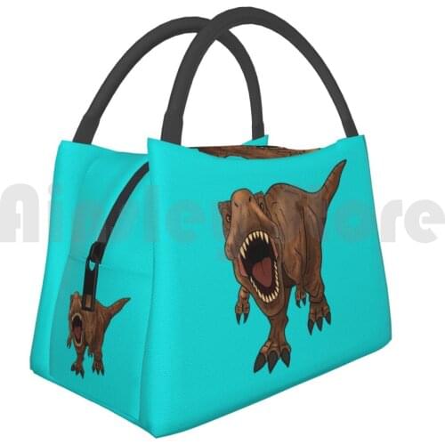 Portable Insulation Bag Roaring Rex T Rex Dinosaur Tyrannosaurus Tyrannosaurus Rex Rexy Trex Camp Cretaceous