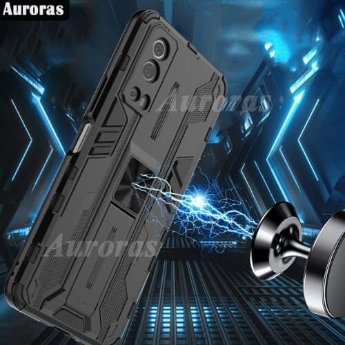 Auroras Case For vivo Y72 Shockproof Armor Cover Magnetism Holder Back Clip Phone Case For VIVO Y72 5G Cover