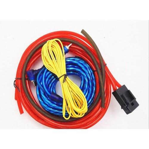 Wiring Amplifier Car Audio Wire 60W Installation Wires Cables Kit Subwoofer Speaker Professional 4m length