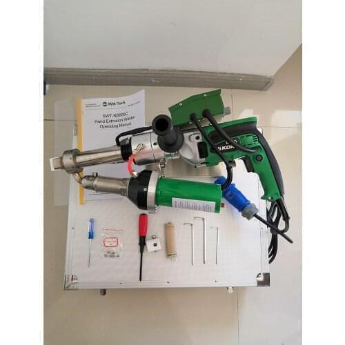 Hand extruder for land lining and welding plastic membranes and geotextiles SWT-NS600C