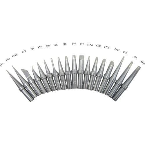 ET Seris Soldering Tips Fit WELLER WES51 WES50 WESD51 WE1010NA WE1010EU PES51 PES50 LR21 LR20 Iron Handle Pencil Welding Bit
