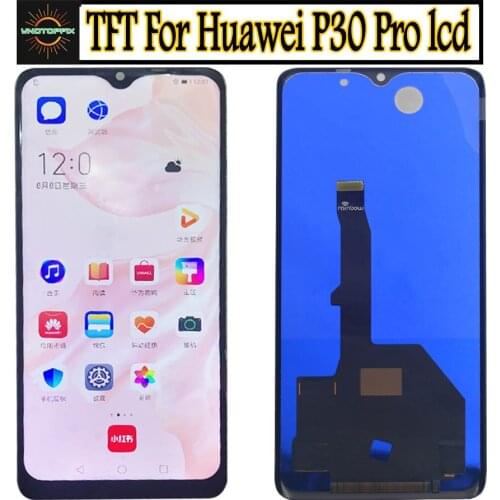 TFT for Huawei p30 Pro LCD Display Screen Touch Digitizer Assembly VOG-L09 VOG-L29 LCD with Frame for Huawei p30 Pro Display