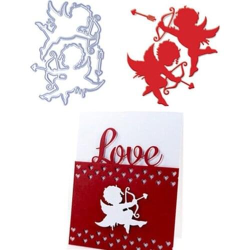 Cupid Angle Stencil Metal Cutting Dies For Scrapbooking Cupids Arrow DIY Album Card Craft Decoration Dies Scrapbooking