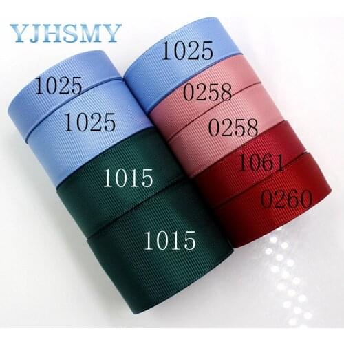 YJHSMY,J-18825-L16mm,16/20 mm 10 yards Solid Color Ribbons Thermal transfer Printed grosgrain Wedding Accessories DIY material