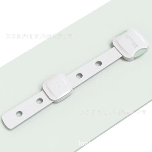 Child safety lock double snap button multifunctional refrigerator drawer lock cabinet door lock safety protection products