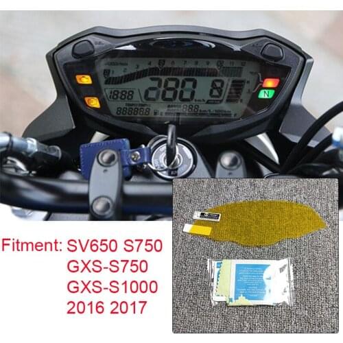 For Suzuki SV650 S750 GXS-S750 GXS-S1000 2016 2017 Cluster Scratch Protection Film Anti Blue Light Blu-ray Protector Film