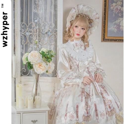 New Arrival Gothic Lolita Dress Soft Sisiter Victorian Medieval Lace Dress Women Princess Dress Halloween Costume for Girls