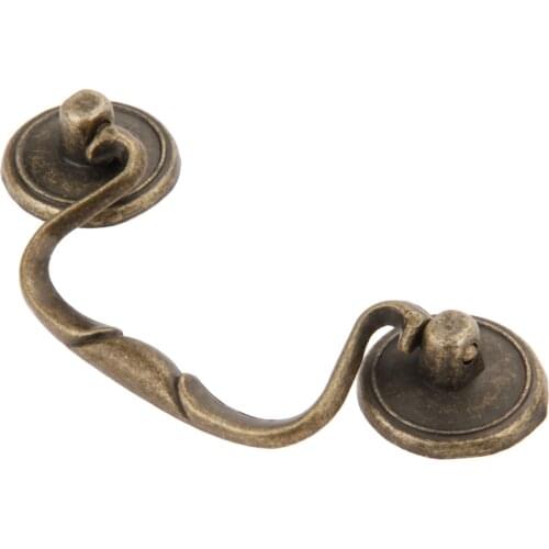 1set Antique Bronze Handle w/screw 114*34mm Vintage Pull Alloy Knob Cabinet Drawer Wardrobe Door Furniture Old Fashion Simple