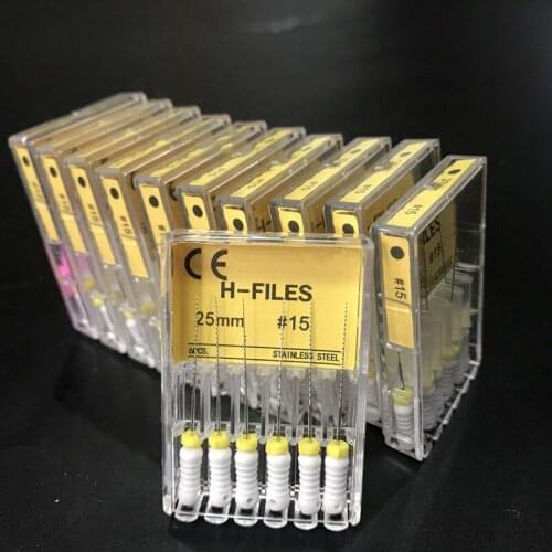 10boxes Endodontic Root Canal H-File (Hand Use) 25mm/ 31mm files Endodontic Instruments Dentist Tools