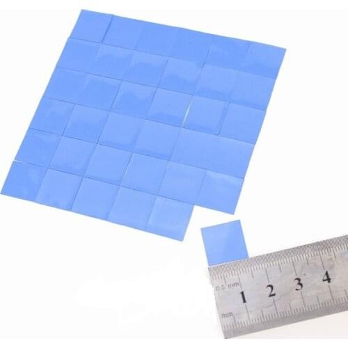 Gdstime 36 Pcs 15mm*15mm*0.5mm CPU Heatsink Laptop Cooling Thermal Conductive Silicone Pads Thermal Pad 15mm x 0.5mm