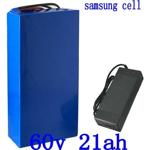 60V lithium battery 60V 21AH electric scooter battery 60V 20AH ebike battery use samsung cell for 60V 1500W 2000W 2500W motor