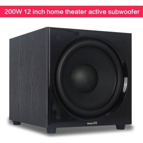 200W 12-inch Active Subwoofer E050 High-power Home Theater Subwoofer Karaoke Bass Audiophile HiFi Audio Long-stroke 30-120Hz