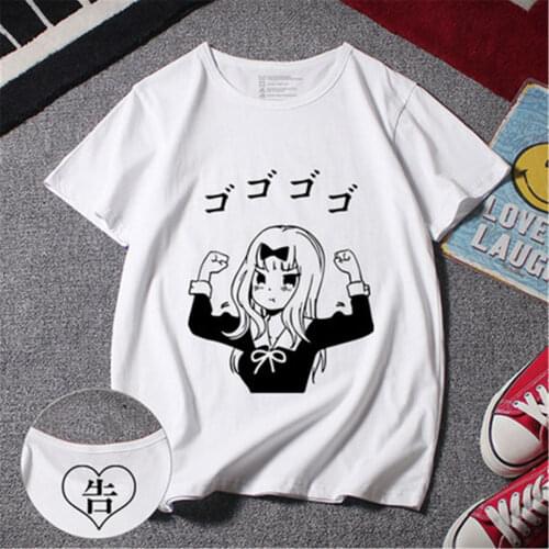 Anime Kaguya-sama: Love Is War Cosplay Costume T-shirt Chika Fujiwara Men Women Halloween