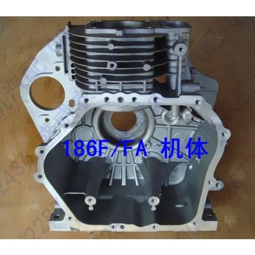 186F 186FA crankcase Km186fa km186f cylinder block fit kipor kama diesel 5KW generator 170F 178F 188F Cylinder block crankcase