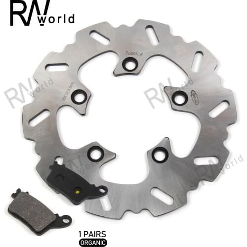 Motorcycle CNC Fixed Rear Brake Disc Rotors & Rear Brake Pad For SUZUKI GSX-R600 GSX-R750 GSXR 600 750 2011 2012 2013 2014 2015