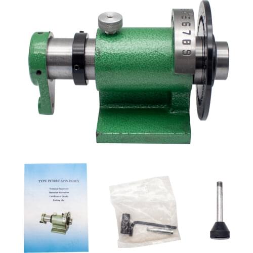 F1-PF70-5C High Precision Spin Index Fixture Fast Collet Center Height 70MM For CNC Milling Drilling Grinding Machine