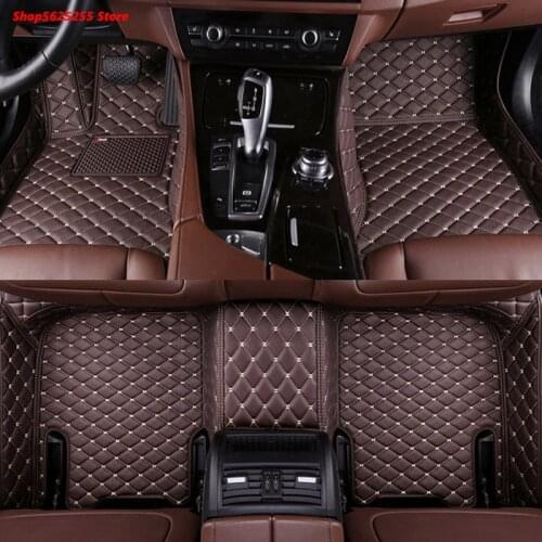 Leather Foot Pad For Mazda CX9 2016 2017 2019 2021 Accessories Carpet Fully Surrounded Stereoscopic Tail Cover Car Decoration