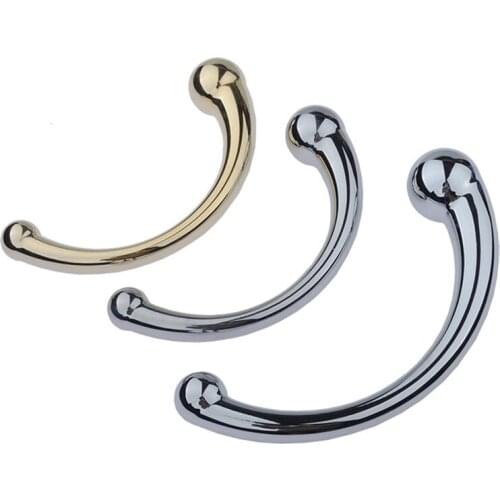 Lesbian Double Ended Stainless Steel G Spot Wand Massage Stick Penis P-Spot Stimulator Anal Plug Dildo Sex Toy for Women Men Gay