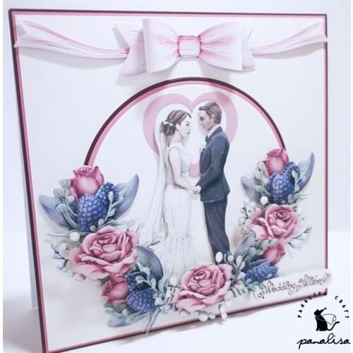 Panalisacraft Big Bow Bowknot Metal Cutting Dies And Stamps cut die scrapbooking Album Paper Card Craft Embossing