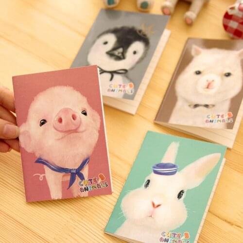 Cute Kawaii Notebook Cartoon Animal Journal Diary Planner Binding Mini Notebook Exercise Book Daily Notepad For Kids Gift