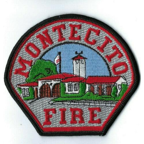 Custom embroidery Patch Montecito Santa Barbara County CA California Fire Dep badge can be customizd with your design no MOQ