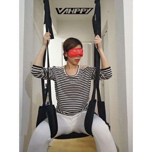 Plush nylon Sex Swing Chairs Black/Red Adult games erotic toys Furniture Sex toys for Couples Handcuffs Variety Bdsm sex posture