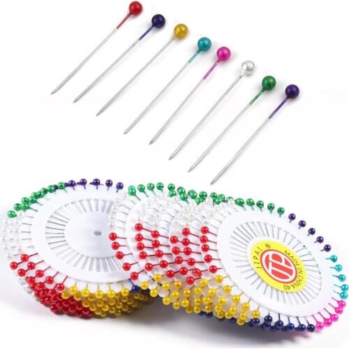 Xinyao Round Pearl Head Stainless Steel Straight Pins Needle Jewelry Making Sewing Pin Mixed Color Accessories
