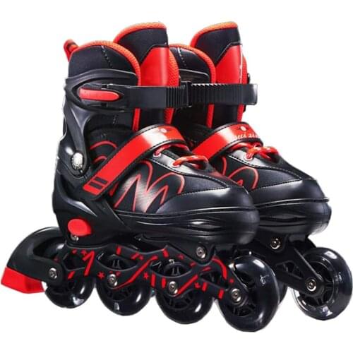 Inline Skates New Roller Skates Adjustable Roller Skates Aluminum Stand With Flash Wheels Fashion Skates Exercise For Kid Adult