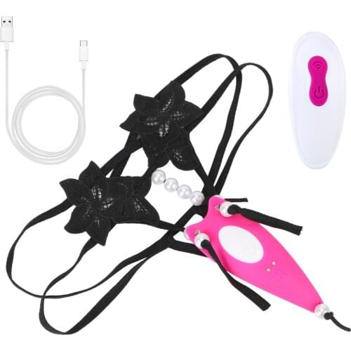 Removable Sexy Lingerie Beads Sex Toys for Women 9 Modes Wearable Panties Vibrators Wireless Remote Control Clitoris Stimulator