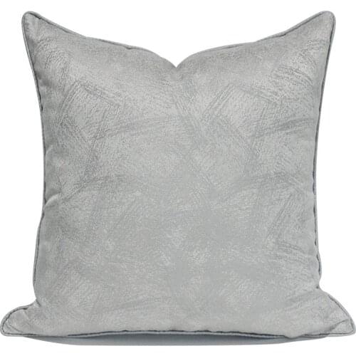 Simple Modern Pillow Cover Gray Abstract Cushion Cover Sofa Cushion Cover Hotel Model Room Livingroom Bedroom Pillow Cover 45x45