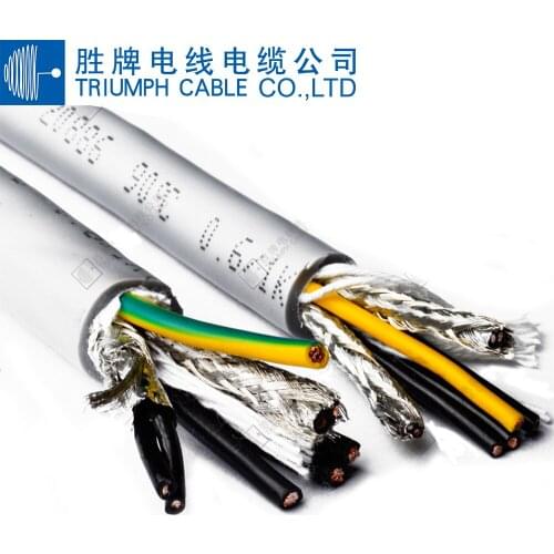 TRIUMPHCABLE/SHENGAPI 10M UL2464 20AWG 2/3/4/6/7/8/10 core PVC multi-core shielded cable anti-interference control signal wire