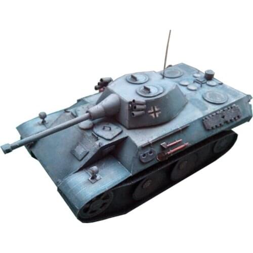 1:35 German VK1602 Leopard Light Tank DIY 3D Paper Card Model Building Sets Construction Toys Educational Toys Military Model