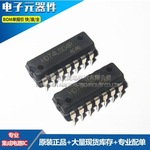 10PCS 100% New and original HD74LS04P DIP14 Hex Inverters / Hex Inverters in stock