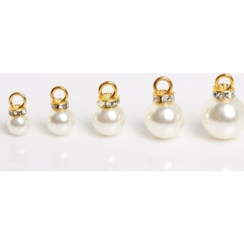 10pcs/lot 8*14mm Ivory ABS Imatation Pearl Aolly Beads Charm For Bracelet Necklace Jewelry Making DIY Earring Findings