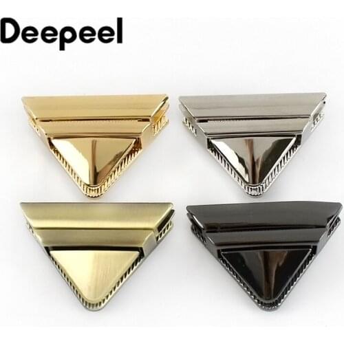 2Pcs 46mm Women Bag Metal Lock Handbag Decorative Mortise Locks Twist Turn Snap Clasps Closure DIY Hardware Accessories BF102