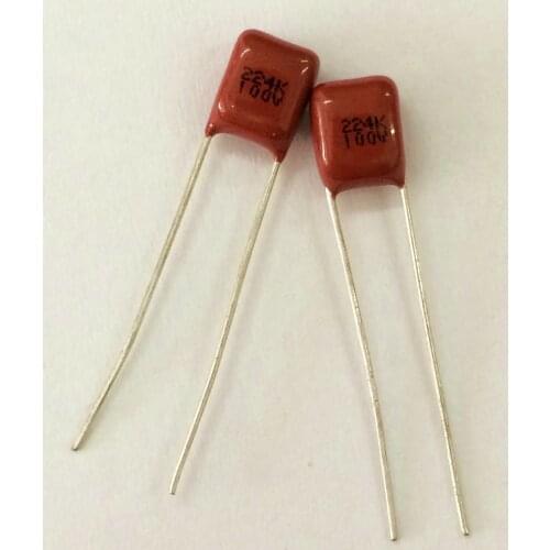 20pcs CBB capacitor 224 100V 224k 0.22uF 220nF P5 Metallized Polypropylene Film Capacitor