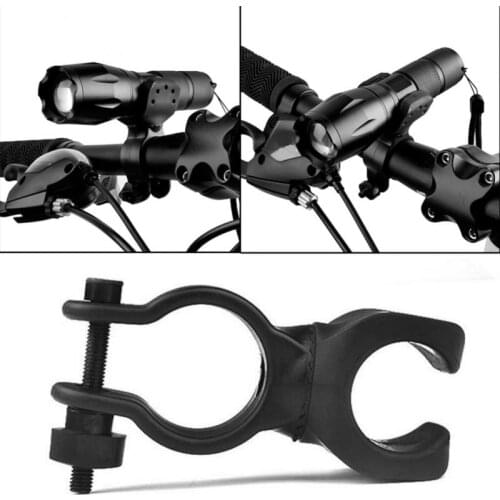 360 Degree Rotation Bike Light Front Mount Bracket Clamp Holder LED Torch Waterproof Bracket Bicycle Accessories