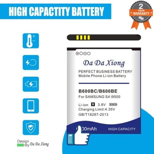 6750mAh B600BC B600BE Battery for Samsung galaxy S4 i9500 i9505 I9506 i9502 i9515 I9507 i9508 i959 i337 S4 Active i9295 Grand 2