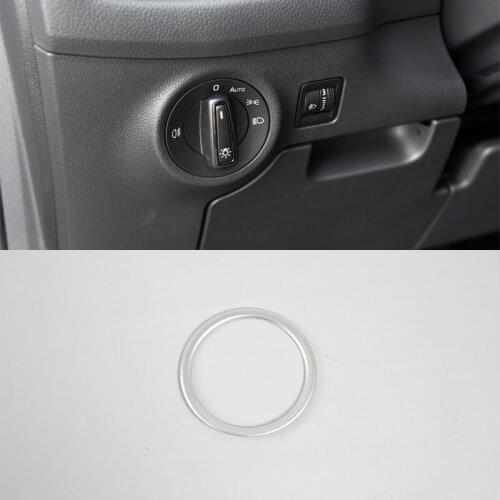 Auto accessories headlight control cover 1pcs Car Styling accessories For 2017 SKODA KODIAQ