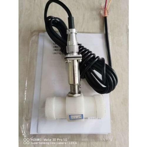 Anticorrosive Turbine Flowmeter Strong Acid Base Corrosive Liquid Plastic Material PP PVC sulphuric acid hydrochloric acid