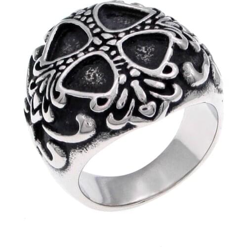 Free Shipping 316L Stainless Steel Vintage Norse Viking Finger Nordic Cross Ring Silver Color Design Jewelry For Mens Gift
