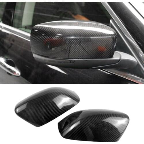 For Maserati Ghibli 2013-2016 Real Carbon Fiber Side Rear View Mirror Cover Trim Side Wing Mirror Caps Car Accessories