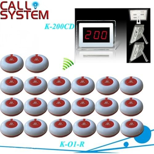 Hospital Clinic Wireless Nurse Call Medical Emergency Service Call System K-200CD w 20pcs Calling Button neck rope