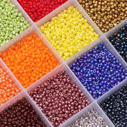 Czech Glass Seed Beads Bulk,2/3/4mm Craft Small Pony Jewelry Beads for DIY Craft Project Bracelet Necklace Jewelry Making