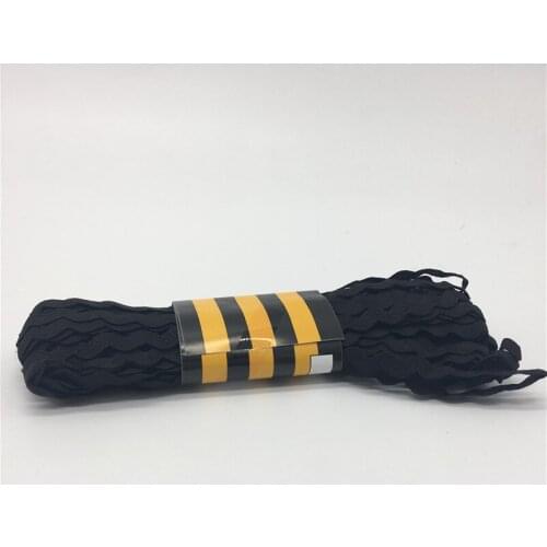 15yards 6mm Black Polyester Ribbon Zig Zag Ribbons DIY Handmade Material For Wedding Party Christmas Decoration