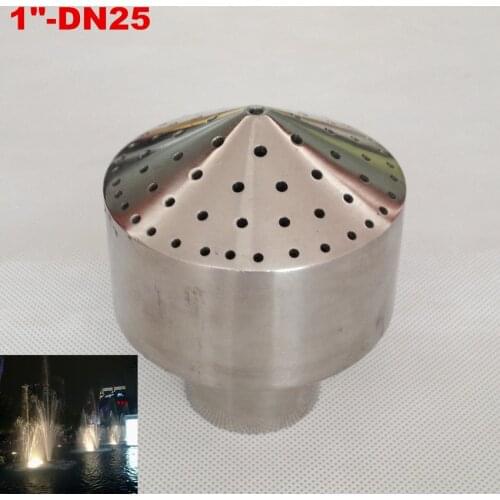 DN25 1" Stainless Steel Fireworks Decor Water Fountain Nozzle Spray Head Pond Sprinkler