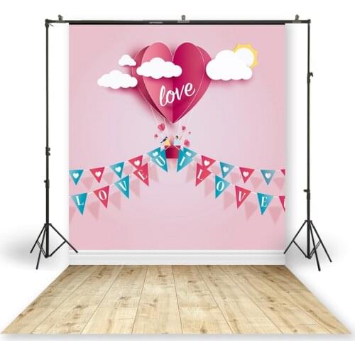 HUAYI Photography Backdrop Newborns Baby Birthday Studio Photo Background Valentine Day Love Photoshoot Backdrops XT-7536