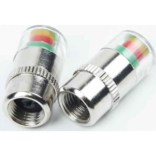 4pcs Car Tire Pressure Gauge Indicator Alert Monitoring Valve Cap Sensor Dust Monitor Wheel Tire Pressure 38-32-36 PSI Sensor