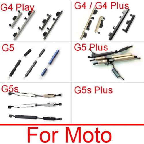 ON OFF Power Button + Volume Up Down Side Key For Motorola Moto G4 G4 Play G5 G5s Plus Volume Power Switch Button Repair Parts