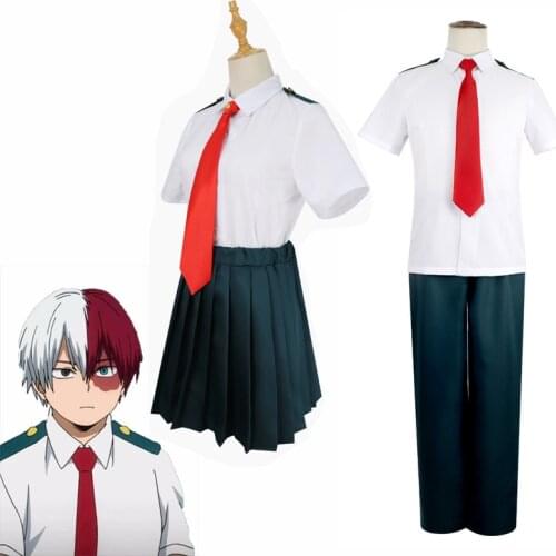 My Hero Academia Midoriya Izuku Cosplay Costume Boku No Hero Academia OCHACO URARAKA AsuiTsuyu Summer School Uniform